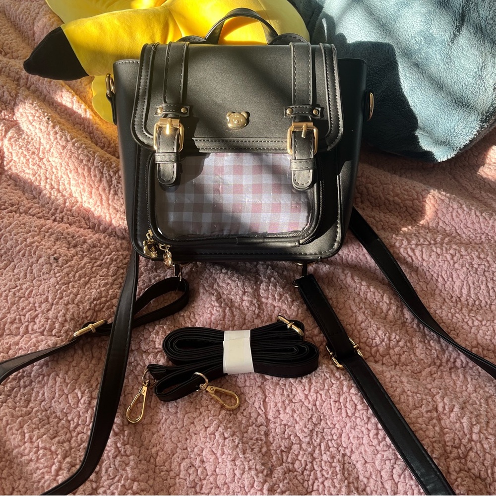 Black and Gold Pin Backpack